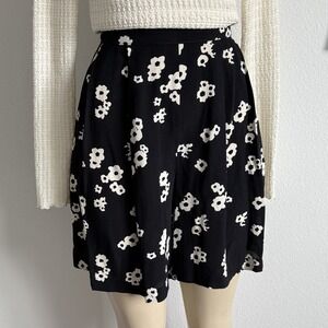 VTG Laundry Shelli Segal Whimsigoth Floral A-Line Shorts Coquette 90s Fairycore